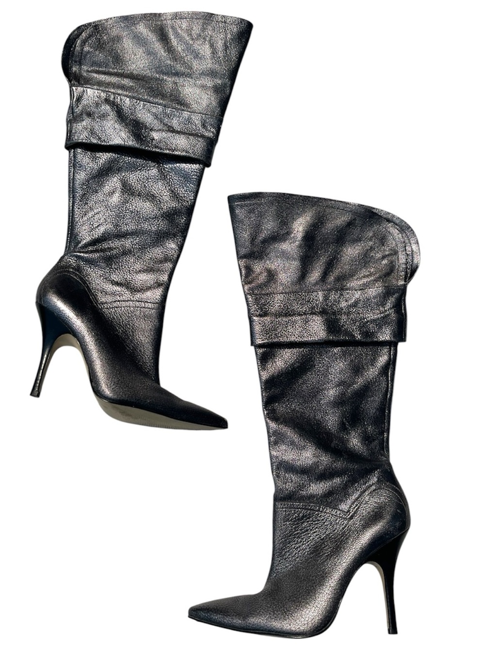 GUESS Vintage Y2K Pointed-Toe Stiletto Knee Boots